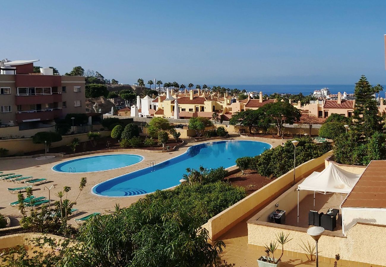 Apartamento en Costa Adeje - Live Costa Adeje Terraza y piscina 
